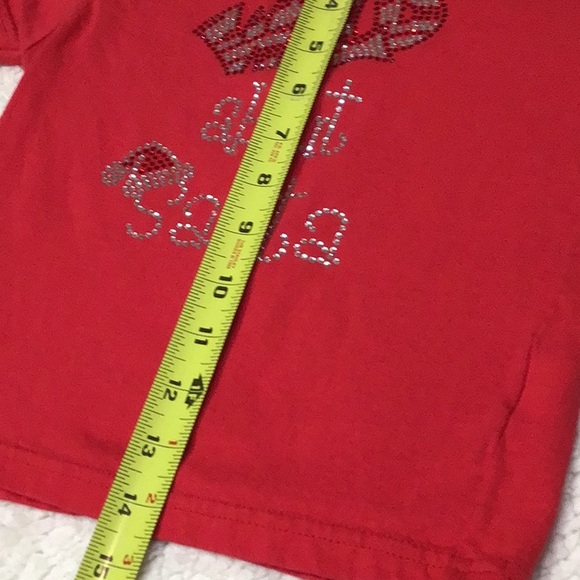 COUTURE WILD ABOUT SANTA RED TEE 4 - Picture 7 of 7